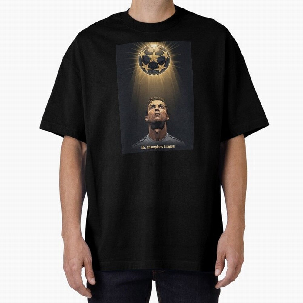 Ronaldo Madrid Oversized T-Shirt Make Your Look Match Global Football Passion for FIFA World Cup 2026, Centered on Messi and Cristiano Ronaldo, France and Portugal, Football Festival Excitement, Trophy Ambitions, Country Rivalries and Star Player