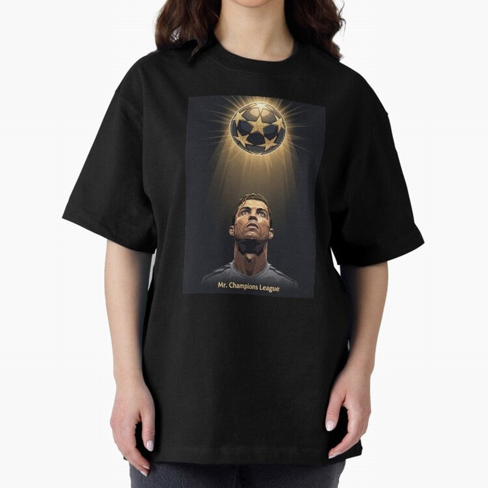 Ronaldo Madrid Oversized T-Shirt Make Your Look Match Global Football Passion for FIFA World Cup 2026, Centered on Messi and Cristiano Ronaldo, France and Portugal, Football Festival Excitement, Trophy Ambitions, Country Rivalries and Star Player