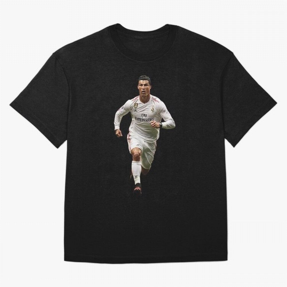 Cristiano Ronaldo runner Oversized T-Shirt Show Match Day Excitement for FIFA World Cup 2026 Inspired by Haaland and Mbappe, Spain Energy, Stadium Chants, National Pride, Trophy Dreams and Unforgettable Football Memories; Built for Supporters