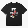 Cristiano Ronaldo - CR7 Oversized T-Shirt Show Passion for the Stars of FIFA World Cup 2026 Group Stage Spirit, Driven by Brazil, Portugal and Argentina, Neymar, Haaland and Cristiano Ronaldo, Worldwide Fan Energy, Dramatic Goals, Stadium Lights