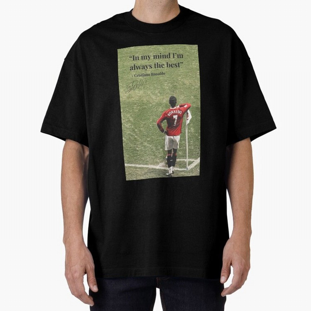 Cristiano Ronaldo Motivation Oversized T-Shirt Join Supporters Worldwide for FIFA World Cup 2026 Group Stage Spirit, Capturing Portugal, Spain and Germany, Messi and Cristiano Ronaldo, Stadium Chants, National Pride, Trophy Dreams and Unforgettable