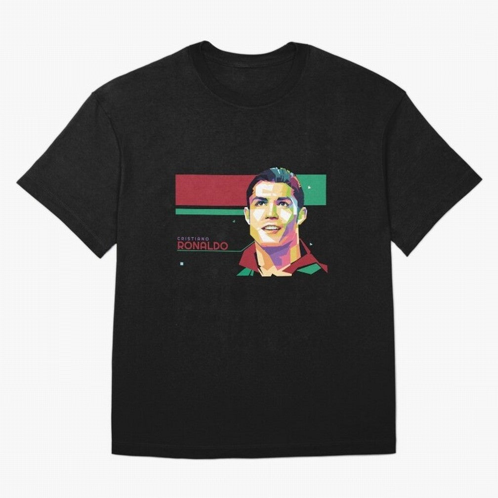 Cristiano Ronaldo ¨C Legendary Football Star & GOAT Artwork Oversized T-Shirt Stand Out with Spirit from Match Day Hype around FIFA World Cup 2026 Group Stage, Messi, Neymar and Mbappe, Argentina and Brazil, Fan Favorite Moments, National Team