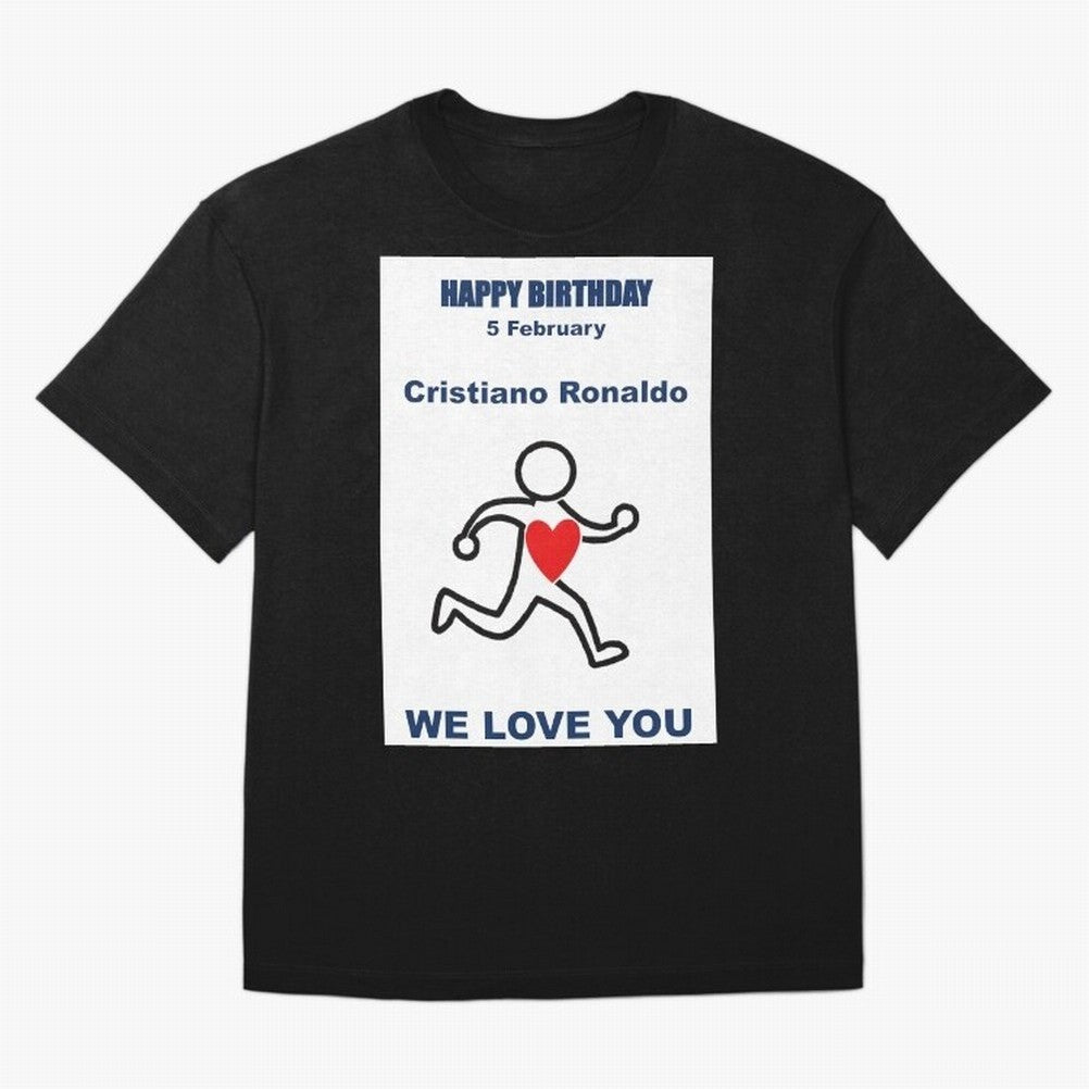 Tribute to Cristiano Ronaldo ¡ª 5 February Oversized T-Shirt Build FIFA World Cup 2026 USA Canada Mexico Driven by Haaland, England and Germany Energy, Match Day Excitement, Supporter Culture, Golden Goals and Global Football Passion; Built for