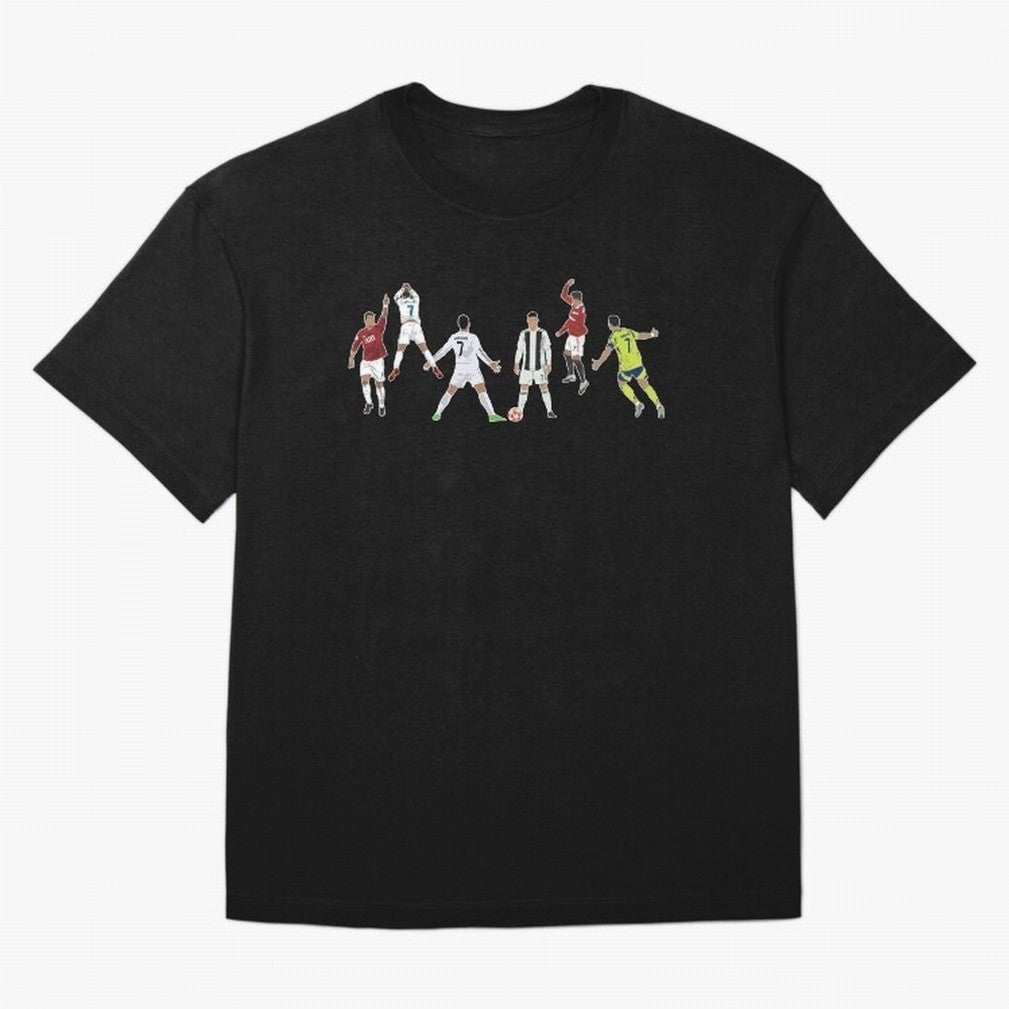 Ronaldo Forever Minimalist Career Goal Celebrations Oversized T-Shirt Carry the Dream of Match Day Hype around FIFA World Cup 2026, Messi and Cristiano Ronaldo, Argentina, France and Brazil, Sports Nostalgia, International Competition, Famous