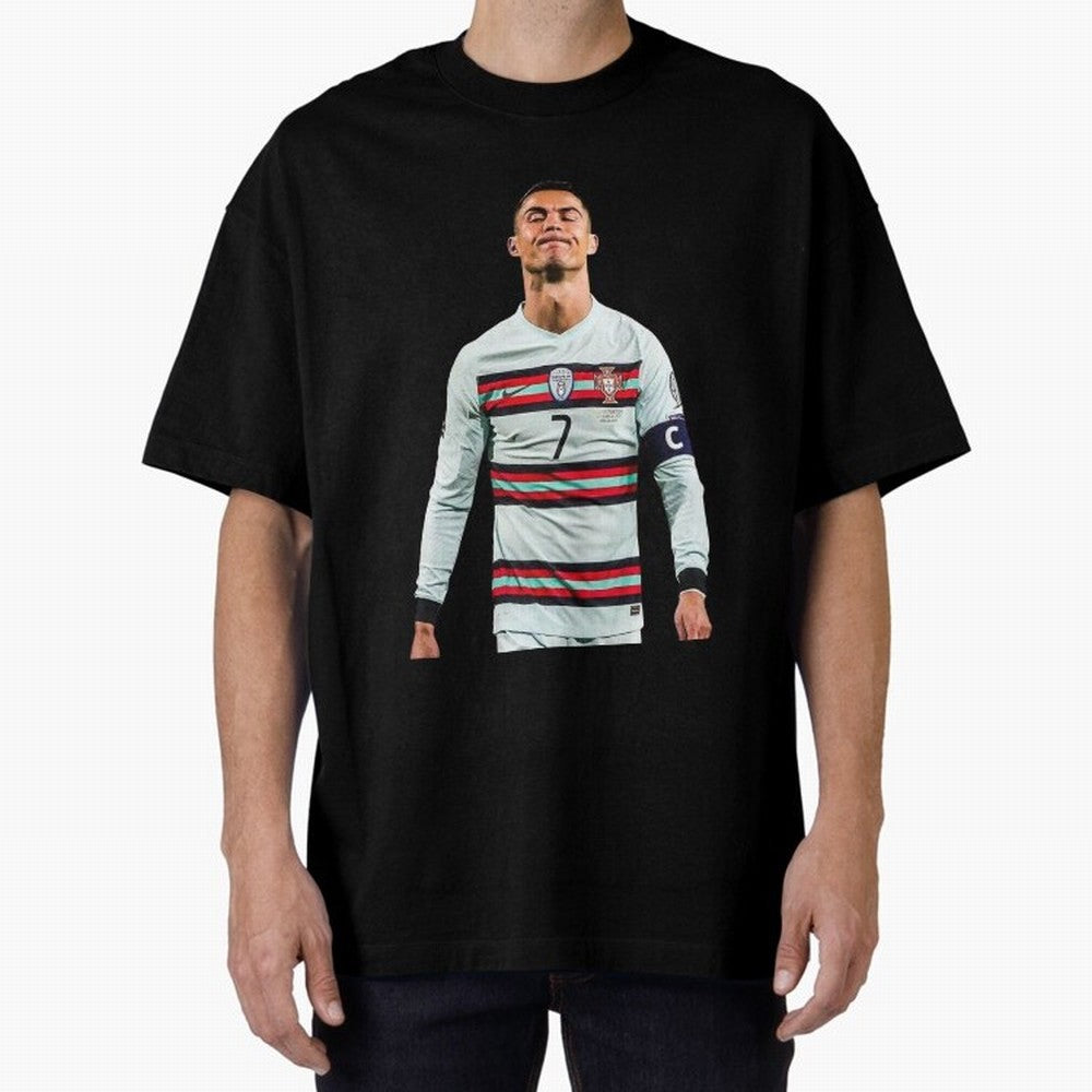 Cristiano Ronaldo Design Oversized T-Shirt Stand Proud for Match Day Hype around FIFA World Cup 2026 Group Stage, CR7, England, Stadium Chants, National Pride, Trophy Dreams and Unforgettable Football Memories; Built for Supporters Chasing Trophy