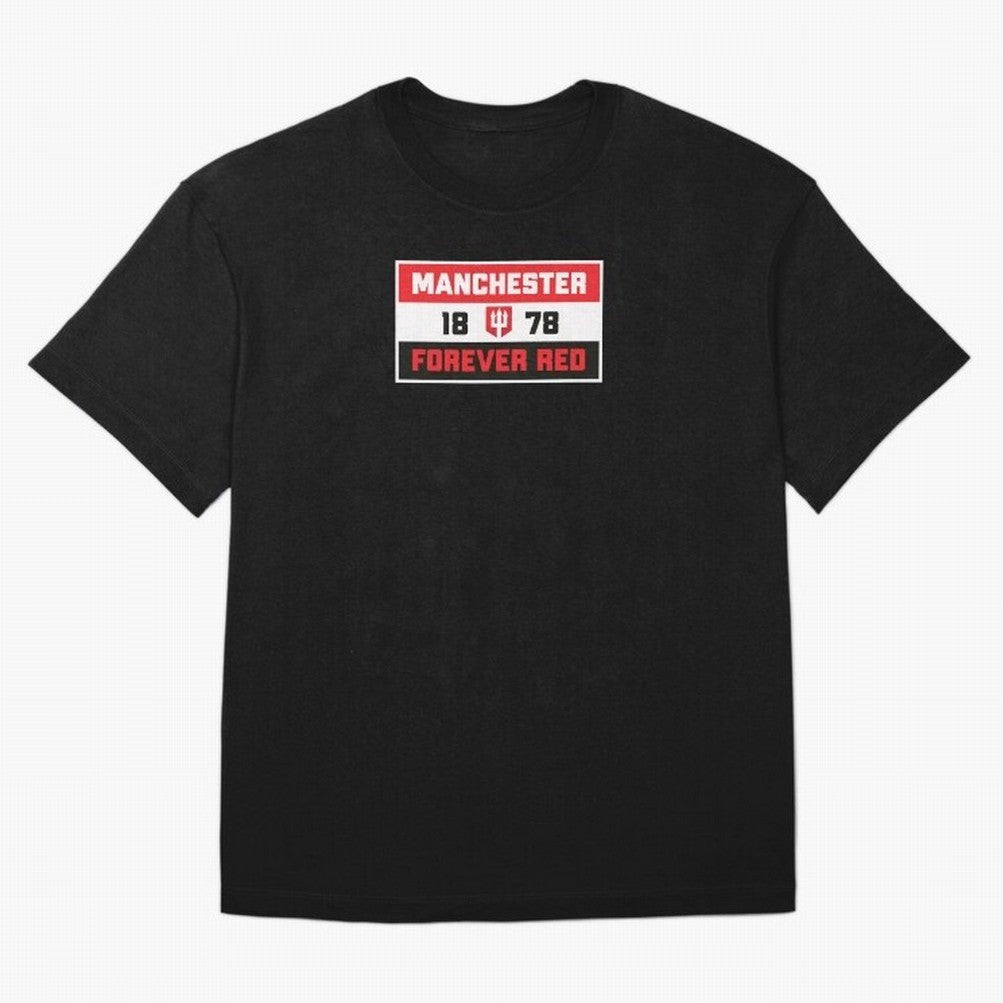 Manchester Forever Red Oversized T-Shirt Live for the Drama of FIFA World Cup 2026 USA Canada Mexico for Fans of Mbappe and Neymar and England and Germany, Bringing Soccer Culture, Superstar Moments, National Team Dreams and Competitive Fire; Made