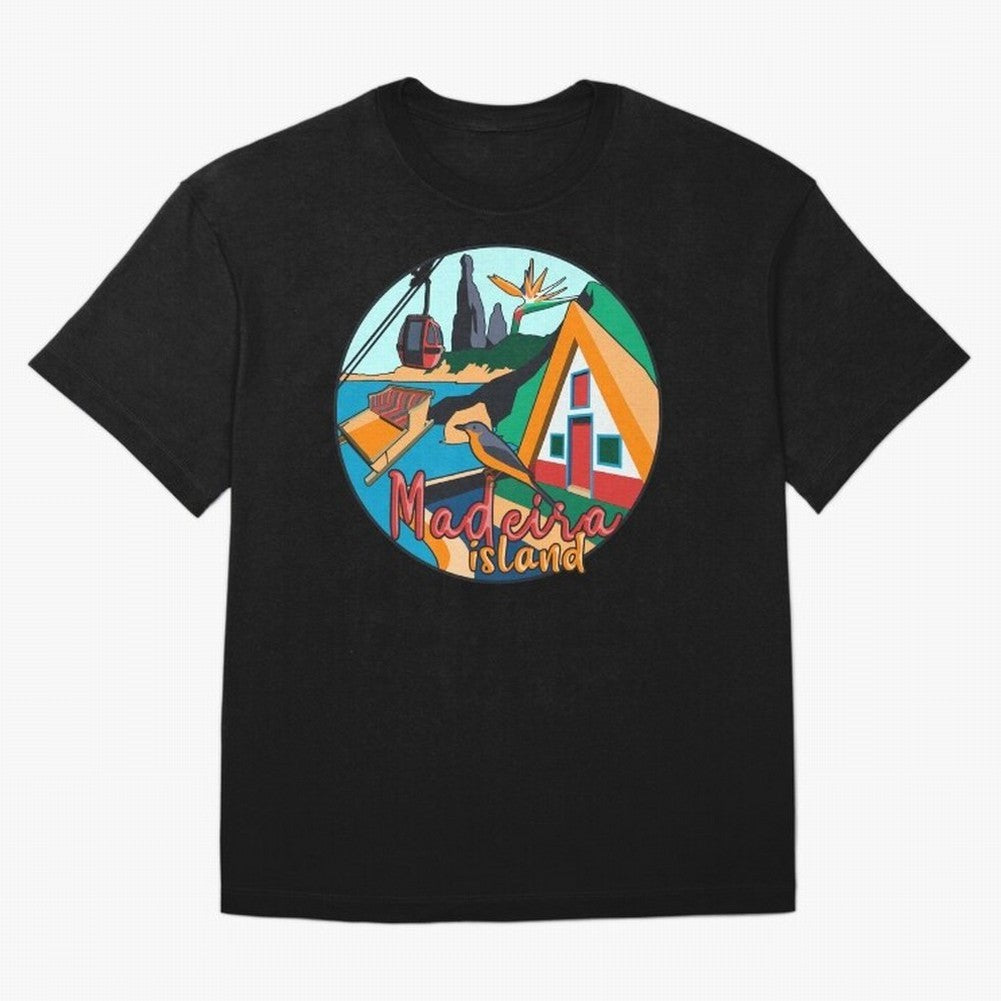 Madeira Island Oversized T-Shirt Honor Football Greatness during FIFA World Cup 2026 Spirit, Driven by Argentina and Brazil, CR7 and Messi, Match Day Excitement, Supporter Culture, Golden Goals and Global Football Passion; Made for Collectors Who
