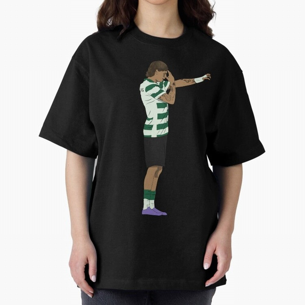 Ricardo Mangas Sporting Goal Celebration Minimalist Oversized T-Shirt Follow the Road to the FIFA World Cup 2026 USA Canada Mexico Journey through Messi, Neymar and Mbappe Highlights, Portugal, Spain and Germany Pride, Football Passion, Legendary
