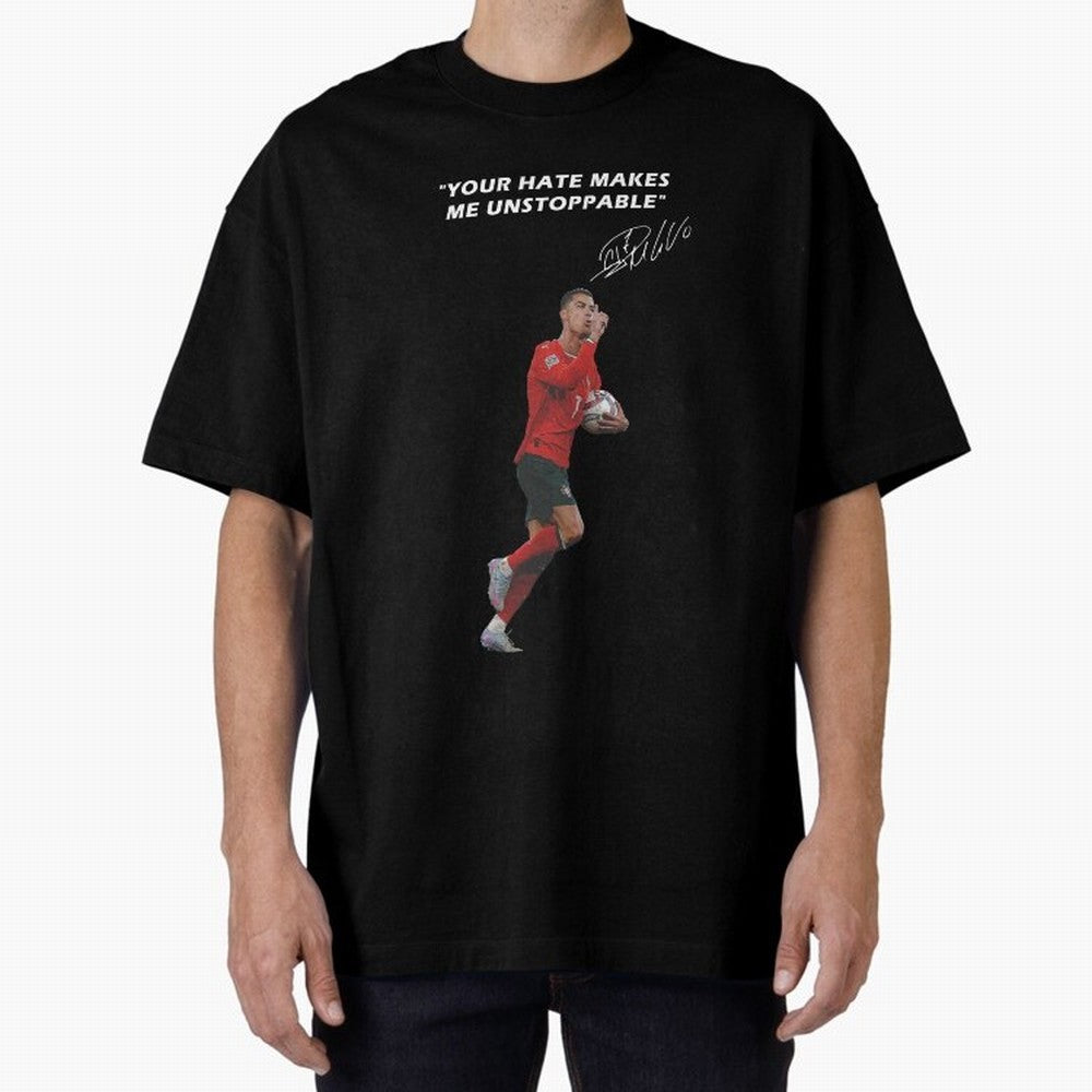 Cristiano Ronaldo Oversized T-Shirt Feel International Energy from Match Day Hype around FIFA World Cup 2026 USA Canada Mexico, CR7, Portugal, Spain and Germany, Game Day Rituals, Football Legends, Country Pride and the Road to the Final; Made for
