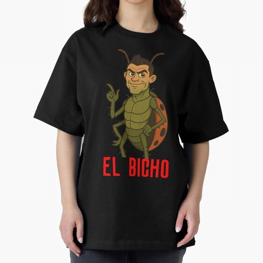 Ronaldo - El Bicho Oversized T-Shirt Get Ready for FIFA World Cup 2026 for Fans of CR7 and Messi and Argentina and Brazil, Bringing Football History, Final Match Energy, Crowd Noise and Once in a Lifetime Moments; Created for Match Day Parties,