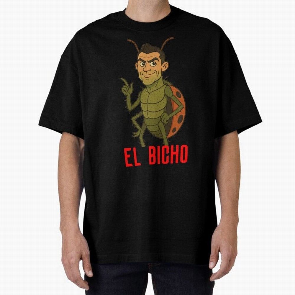 Ronaldo - El Bicho Oversized T-Shirt Get Ready for FIFA World Cup 2026 for Fans of CR7 and Messi and Argentina and Brazil, Bringing Football History, Final Match Energy, Crowd Noise and Once in a Lifetime Moments; Created for Match Day Parties,