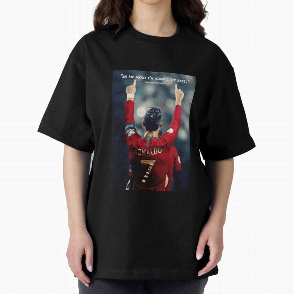 Cristiano Ronaldo Oversized T-Shirt Live the Energy of FIFA World Cup 2026 Group Stage for Fans of Messi and Brazil, Bringing Soccer Culture, Superstar Moments, National Team Dreams and Competitive Fire; Perfect for Supporters Who Want Bold