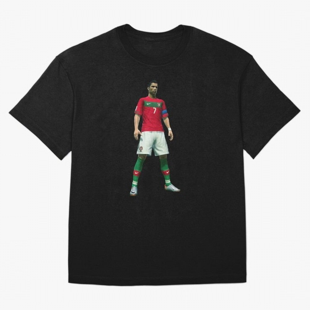 CR7 PES Oversized T-Shirt Remember Iconic Moments from FIFA World Cup 2026 Group Stage Spirit, Capturing France, Mbappe and Neymar, Soccer Culture, Superstar Moments, National Team Dreams and Competitive Fire; Great for Supporters Who Love