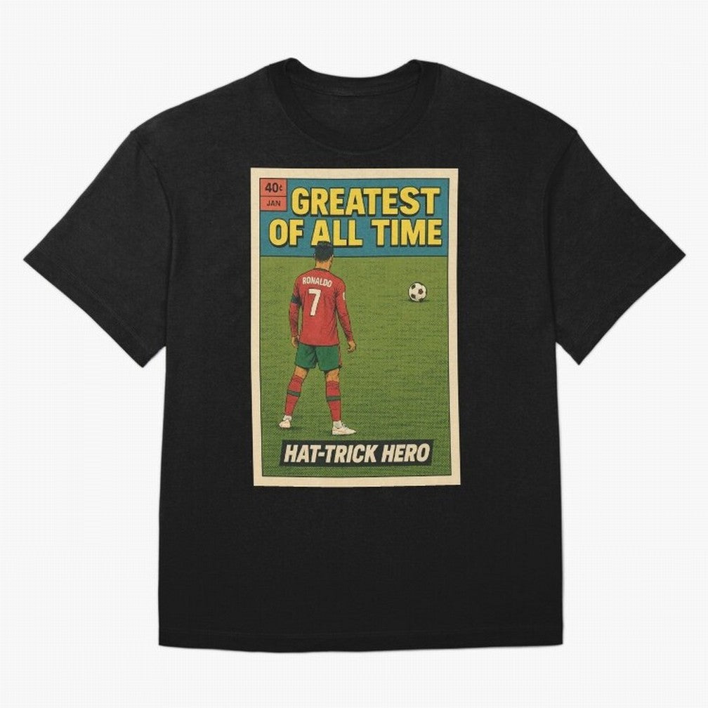 CR7 Comic Oversized T-Shirt Follow the Road to the FIFA World Cup 2026 USA Canada Mexico Journey through Messi, Neymar and Mbappe Highlights, England, France and Netherlands Pride, Vintage Soccer Flavor, Modern Football Stars, National Flags and