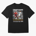 Cristiano Ronaldo Collage Oversized T-Shirt Show Championship Spirit for FIFA World Cup 2026 USA Canada Mexico Spirit, Highlighting Portugal, Neymar, Haaland and Cristiano Ronaldo, Sports Nostalgia, International Competition, Famous Players and