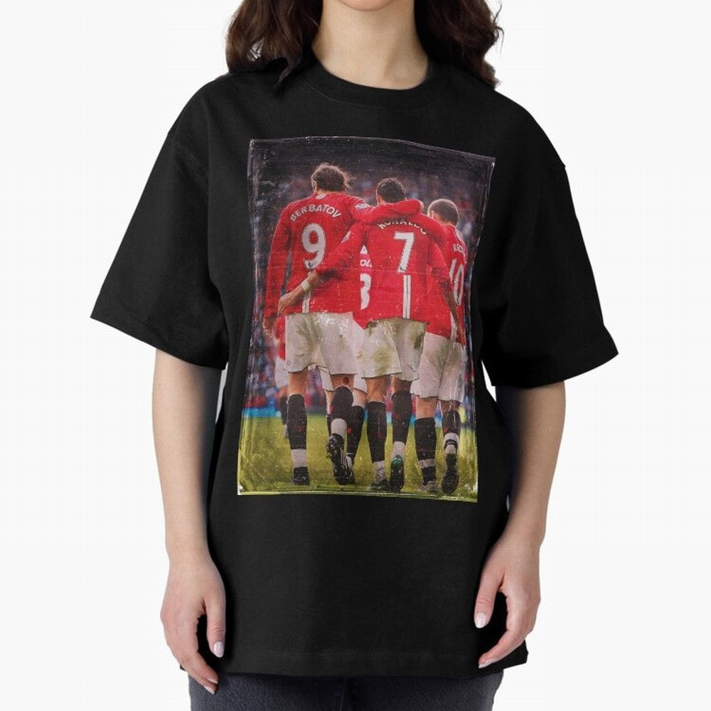 Ronaldo Berbatov Rooney Oversized T-Shirt Capture FIFA World Cup 2026 USA Canada Mexico Filled with Mbappe, Spain and Netherlands Energy, Supporter Pride, Iconic Celebrations, Legendary Names and Global Match Day Energy; Ideal for Fans Who Follow