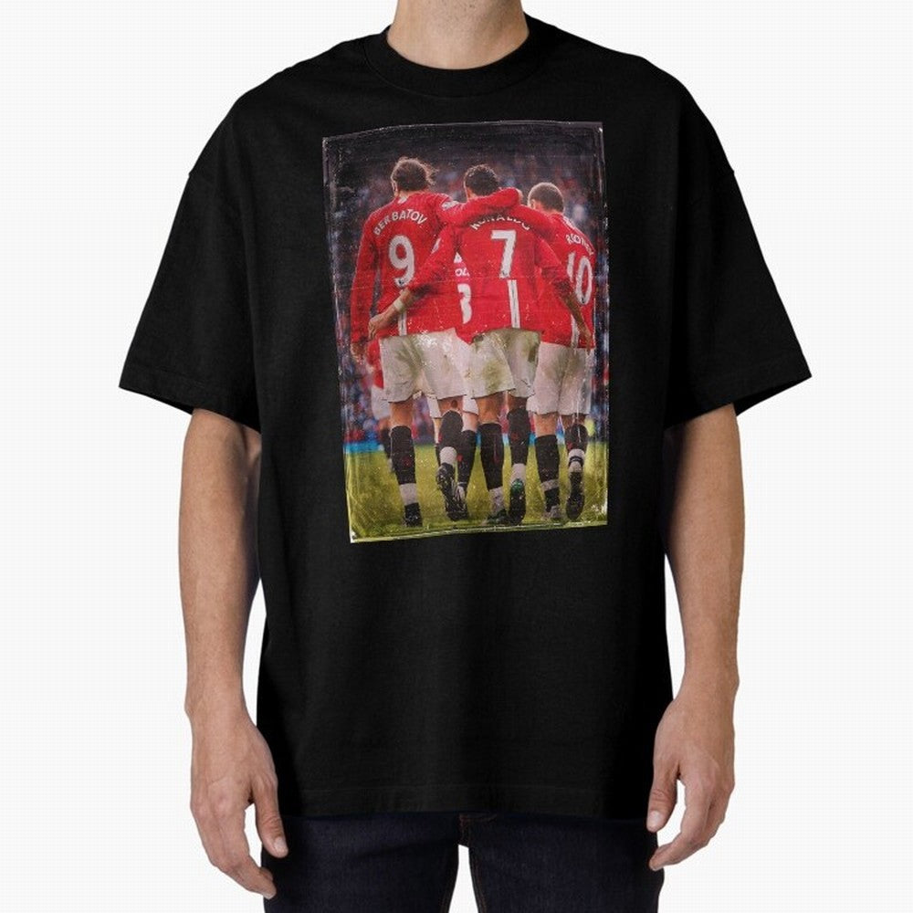 Ronaldo Berbatov Rooney Oversized T-Shirt Capture FIFA World Cup 2026 USA Canada Mexico Filled with Mbappe, Spain and Netherlands Energy, Supporter Pride, Iconic Celebrations, Legendary Names and Global Match Day Energy; Ideal for Fans Who Follow
