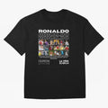 Cristiano Ronaldo CR7 Collage Oversized T-Shirt Carry FIFA World Cup 2026 USA Canada Mexico Made for Messi, Neymar and Mbappe, Argentina Energy, Football History, Final Match Energy, Crowd Noise and Once in a Lifetime Moments; Perfect for