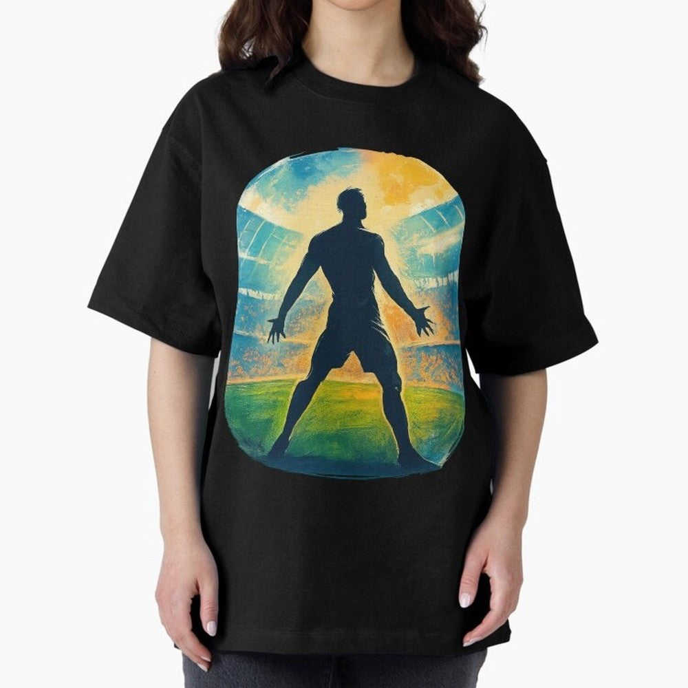 Cristiano Ronaldo CR7 Oversized T-Shirt Celebrate the Magic of FIFA World Cup 2026 USA Canada Mexico for Fans of Messi, Neymar and Mbappe and Argentina, Bringing Football Festival Excitement, Trophy Ambitions, Country Rivalries and Star Player