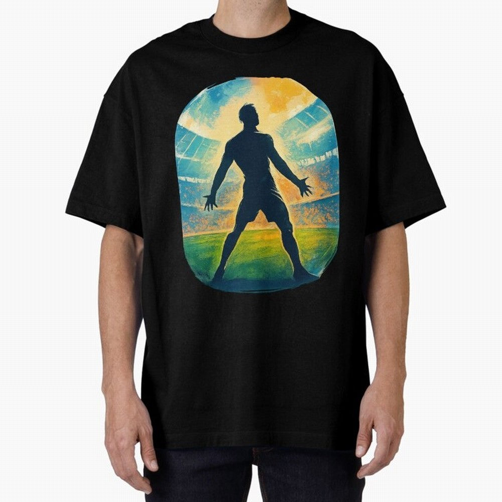 Cristiano Ronaldo CR7 Oversized T-Shirt Celebrate the Magic of FIFA World Cup 2026 USA Canada Mexico for Fans of Messi, Neymar and Mbappe and Argentina, Bringing Football Festival Excitement, Trophy Ambitions, Country Rivalries and Star Player