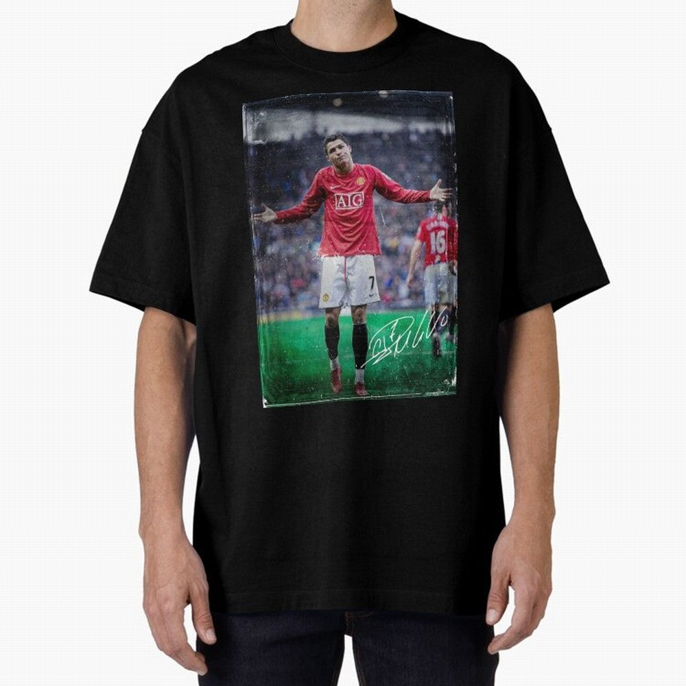 Cristiano Ronaldo Oversized T-Shirt Fuel the Hype around FIFA World Cup 2026 for Fans of Messi and Netherlands, Bringing Stadium Memories, Football Loyalty, International Chants and Championship Tradition; Ideal for Football Dads, Football Moms,