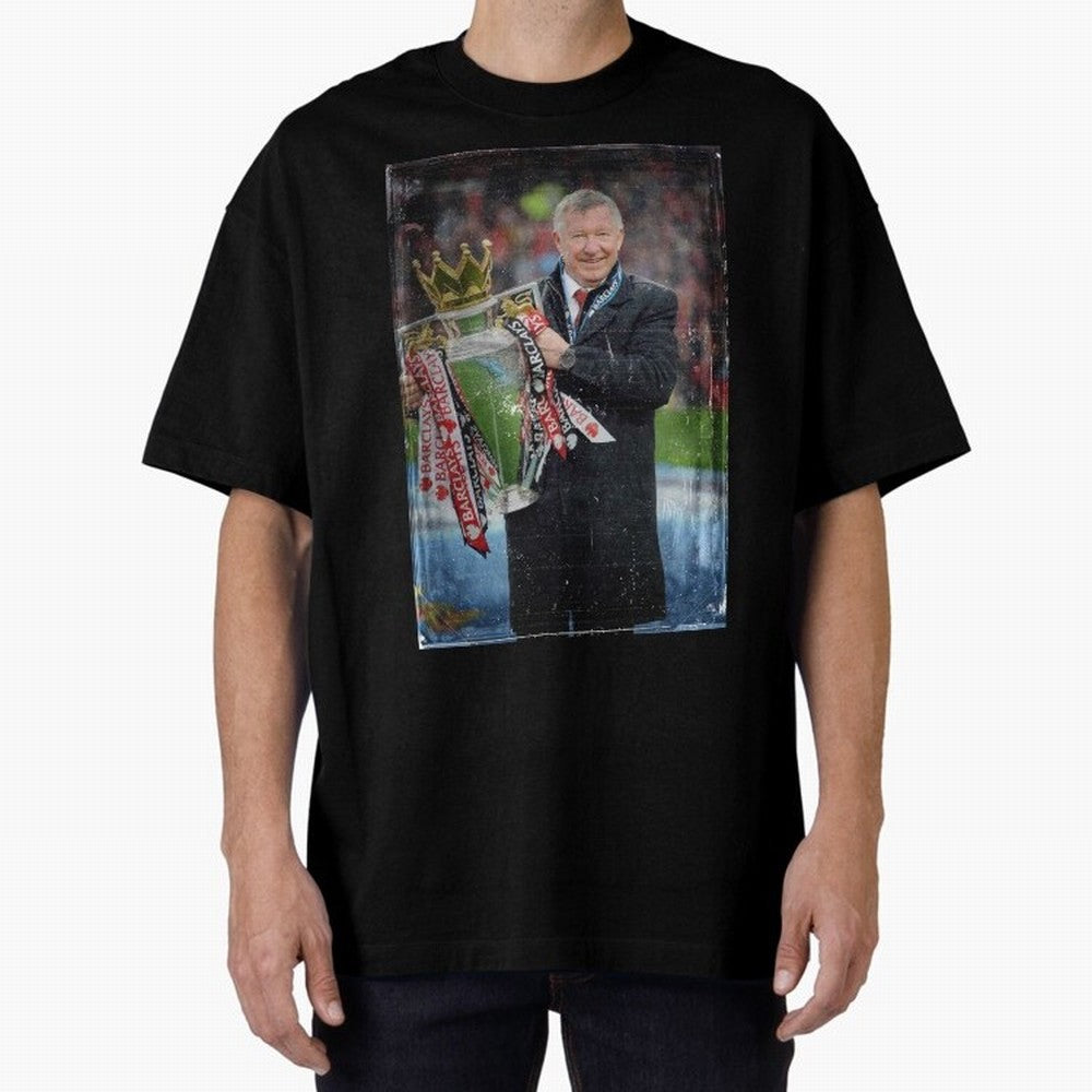 Sir Alex Ferguson Champion Oversized T-Shirt Show Up for the Glory of FIFA World Cup 2026 USA Canada Mexico Spirit, Inspired by Brazil, Portugal and Argentina, Mbappe and Neymar, Match Day Excitement, Supporter Culture, Golden Goals and Global