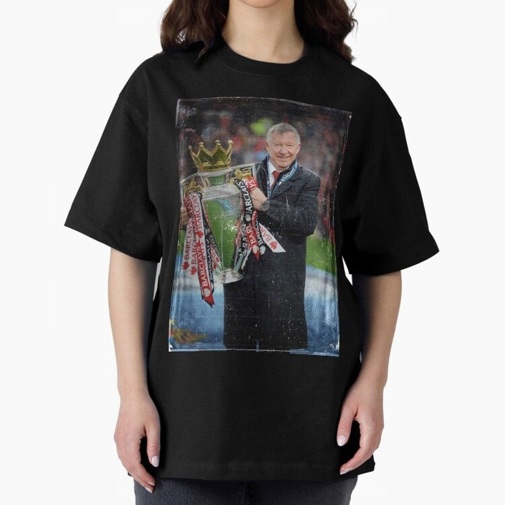 Sir Alex Ferguson Champion Oversized T-Shirt Show Up for the Glory of FIFA World Cup 2026 USA Canada Mexico Spirit, Inspired by Brazil, Portugal and Argentina, Mbappe and Neymar, Match Day Excitement, Supporter Culture, Golden Goals and Global