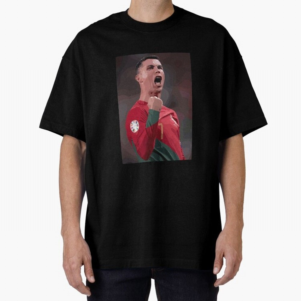 Cristiano Ronaldo Oversized T-Shirt Feel International Energy from the FIFA World Cup 2026 USA Canada Mexico Journey through Cristiano Ronaldo, Haaland and CR7 Highlights, Argentina and Brazil Pride, Match Day Excitement, Supporter Culture, Golden