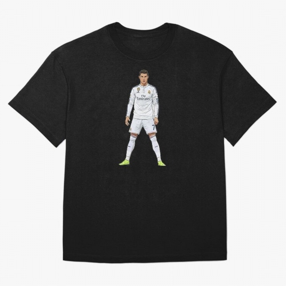 Cristiano Ronaldo at Madrid | Football Legend Oversized T-Shirt Celebrate Soccer Greatness during FIFA World Cup 2026 Spirit, Capturing Portugal, Cristiano Ronaldo, Sports Nostalgia, International Competition, Famous Players and Unforgettable