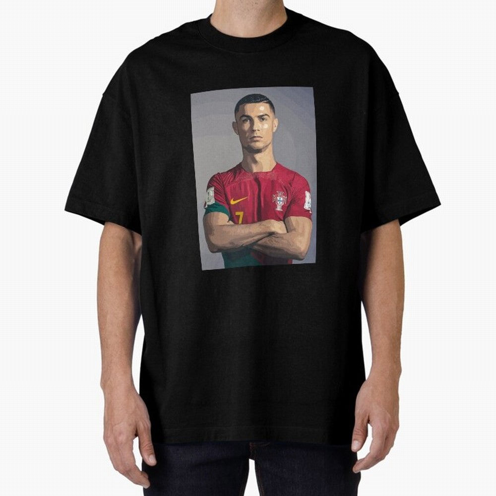 Cristiano Ronaldo Oversized T-Shirt Relive FIFA World Cup 2026 Group Stage Spirit, Inspired by England and Germany, Mbappe, Stadium Chants, National Pride, Trophy Dreams and Unforgettable Football Memories; Created for Match Day Parties, Soccer