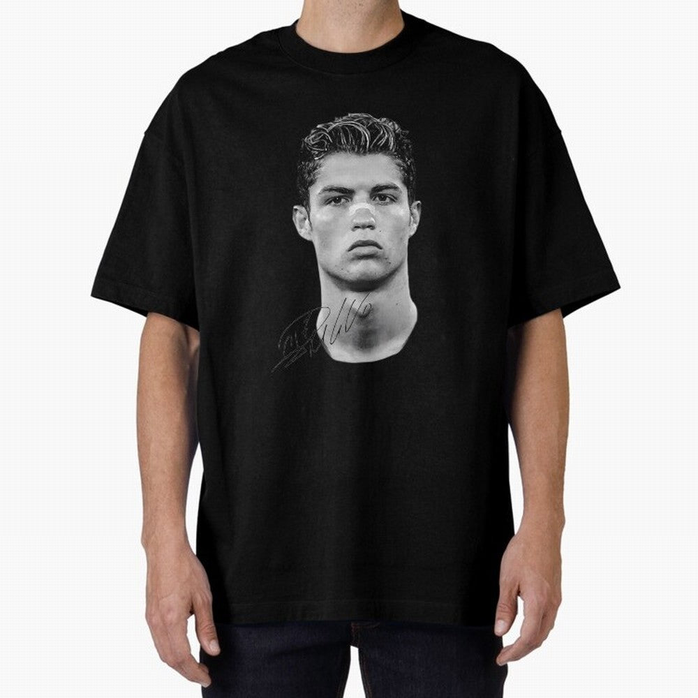 Cr7 - Streetwear Clothing Oversized T-Shirt Celebrate Fan Culture around Global Football Passion for FIFA World Cup 2026 USA Canada Mexico, Connected to Cristiano Ronaldo, Portugal, Spain and Germany, Game Day Rituals, Football Legends, Country