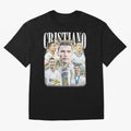 Cr7 Vintage Tribute: Soccer Legend Collage | Limited Edition Oversized T-Shirt Step into FIFA World Cup 2026 for Fans of CR7 and Portugal, Bringing Match Day Excitement, Supporter Culture, Golden Goals and Global Football Passion; Perfect for