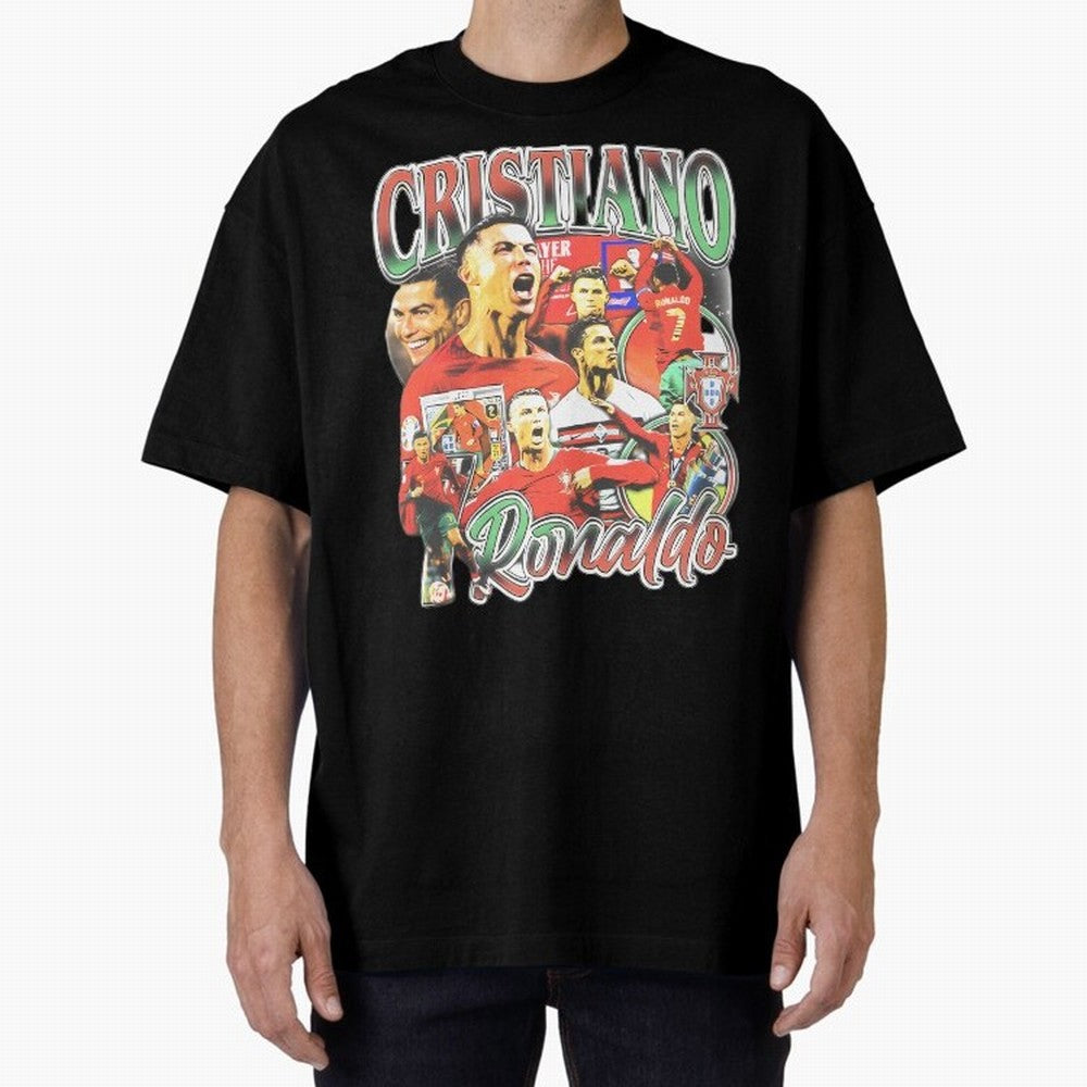 Cristiano Ronaldo Oversized T-Shirt Make Every Kick Count in the FIFA World Cup 2026 Group Stage Journey through CR7 Highlights, England and Germany Pride, Global Supporter Spirit, Legendary Goals, National Colors and Tournament Celebration;