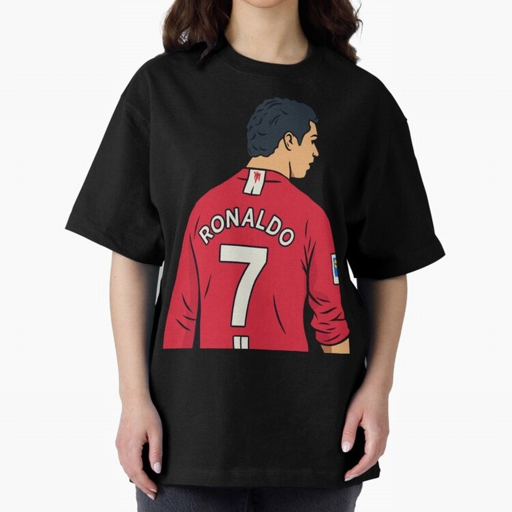 Cristiano Ronaldo Oversized T-Shirt Support FIFA World Cup 2026 for Fans of Cristiano Ronaldo, Haaland and CR7 and Portugal, Bringing Football Passion, Legendary Performances, Festival Vibes and Supporter Community; Perfect for People Who Love
