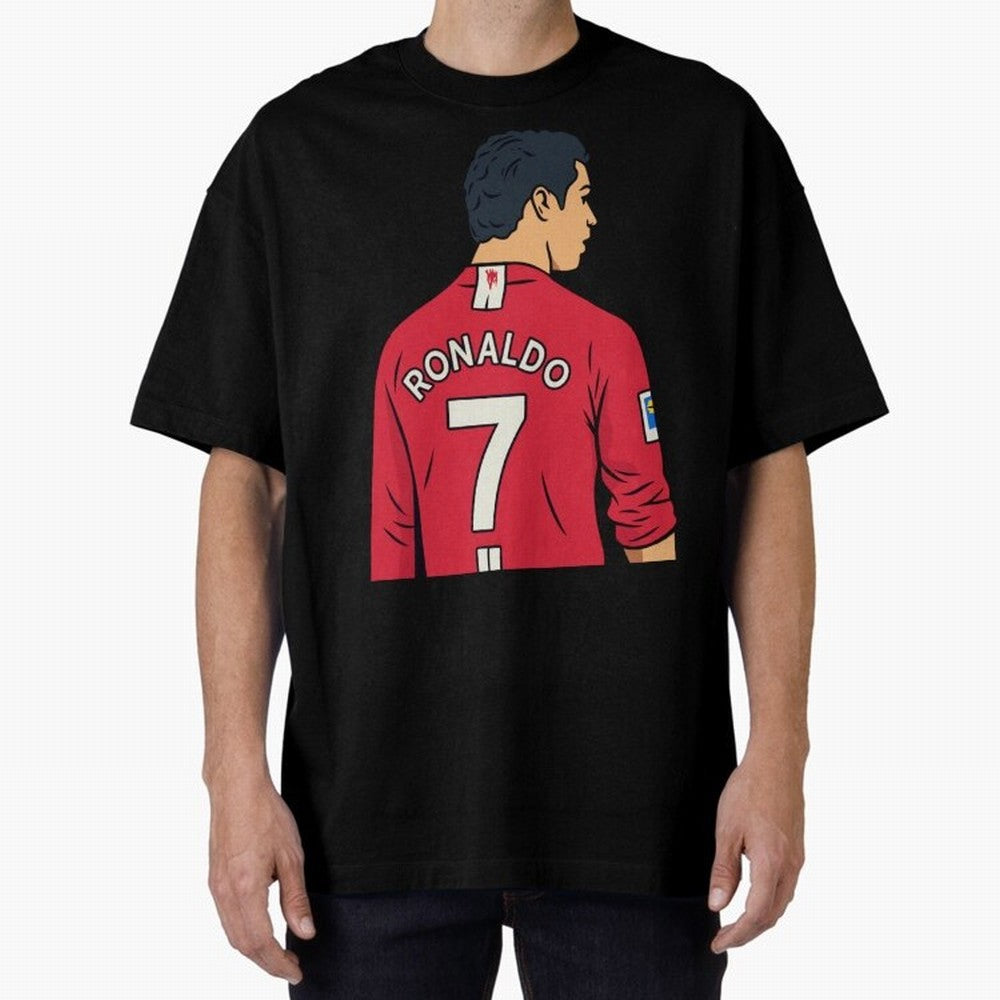 Cristiano Ronaldo Oversized T-Shirt Support FIFA World Cup 2026 for Fans of Cristiano Ronaldo, Haaland and CR7 and Portugal, Bringing Football Passion, Legendary Performances, Festival Vibes and Supporter Community; Perfect for People Who Love
