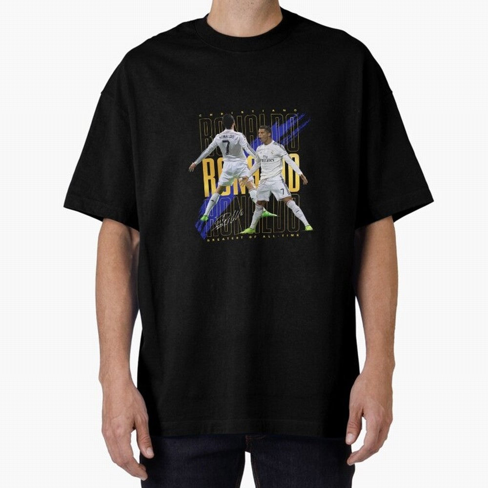 Cristiano Ronaldo Suuiii! Oversized T-Shirt Remember FIFA World Cup 2026 USA Canada Mexico Spirit, Built around England and Germany, Neymar, Haaland and Cristiano Ronaldo, Championship Spirit, Famous Goals, Roaring Crowds and International Football