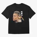 Retro Football Legend Poster Illustration For Men And Gift For Soccer Fans Oversized T-Shirt Show Fan Pride Across the FIFA World Cup 2026 Journey through Haaland and Mbappe Highlights, Portugal Pride, Champion Mindset, Group Stage Buzz, Knockout