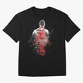 Abstract Football Player Portrait Retro Poster Art For Men, Gift For Soccer Fans Oversized T-Shirt Back Your Heroes with Global Football Passion for FIFA World Cup 2026 USA Canada Mexico, Capturing Cristiano Ronaldo, Haaland and CR7, Argentina and