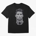 Retro Football Legend Portrait Illustration For Men And Gift For Soccer Fans Oversized T-Shirt Celebrate the Stars of Global Football Passion for FIFA World Cup 2026, Centered on Neymar, England, Sports Nostalgia, International Competition, Famous