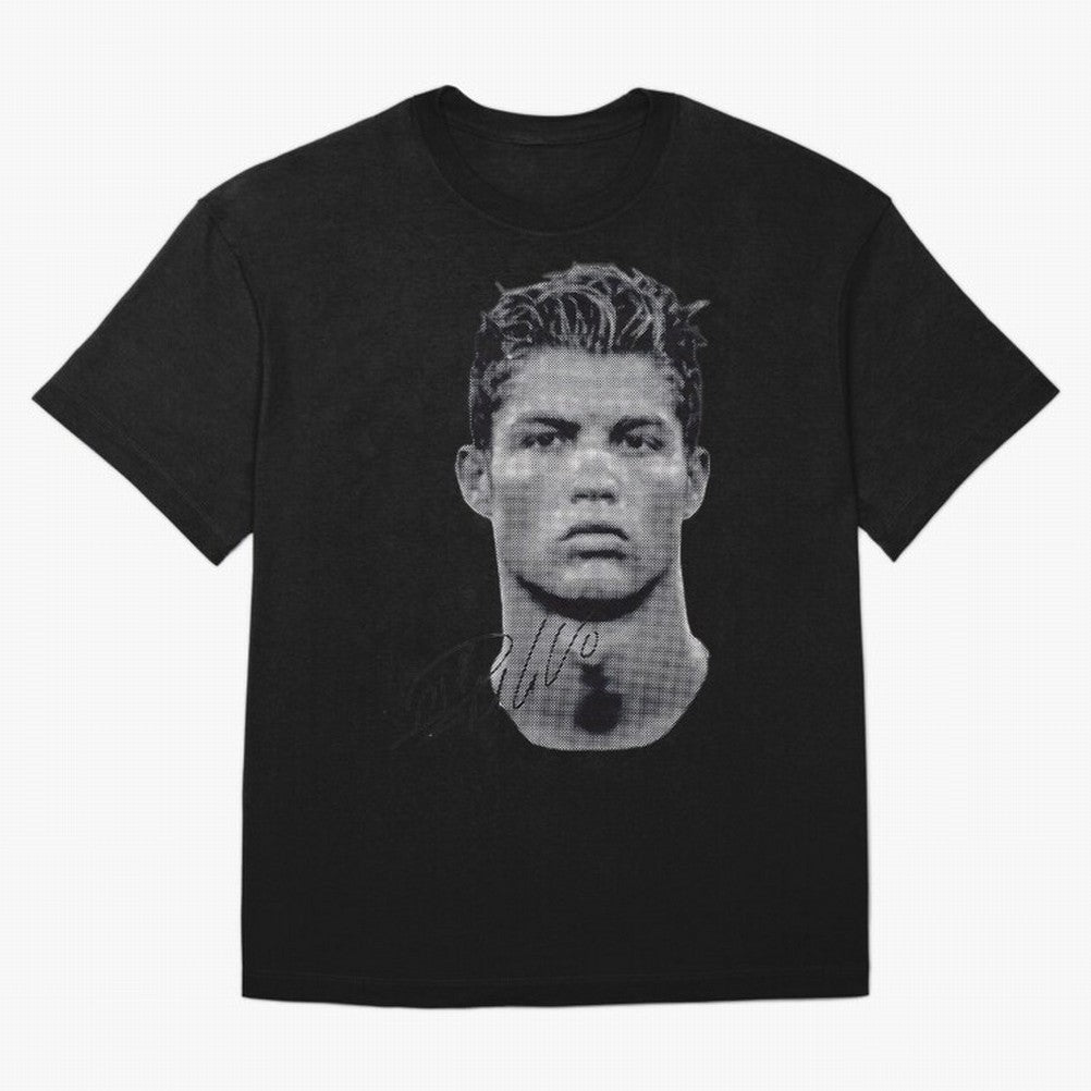 Retro Football Legend Portrait Illustration For Men And Gift For Soccer Fans Oversized T-Shirt Celebrate the Stars of Global Football Passion for FIFA World Cup 2026, Centered on Neymar, England, Sports Nostalgia, International Competition, Famous