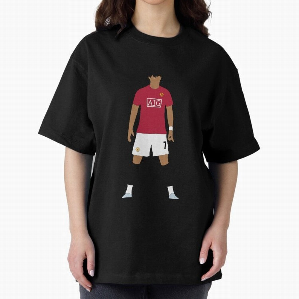 Cristiano Ronaldo Iconic Stance Fan Art Oversized T-Shirt Bring Trophy Dreams to FIFA World Cup 2026 Filled with Neymar, Haaland and Cristiano Ronaldo, Spain Energy, Tournament Hype, Historic Matchups, Family Viewing Parties and Global Sports