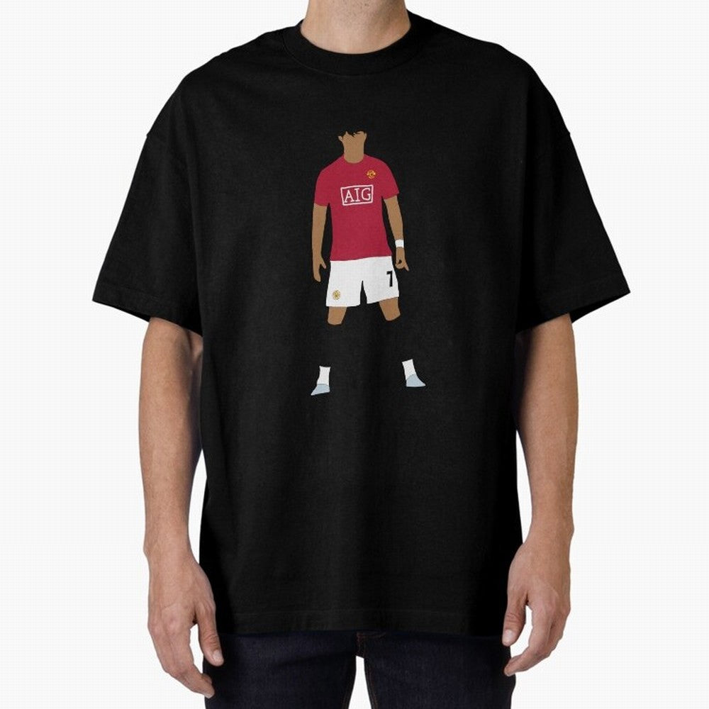 Cristiano Ronaldo Iconic Stance Fan Art Oversized T-Shirt Bring Trophy Dreams to FIFA World Cup 2026 Filled with Neymar, Haaland and Cristiano Ronaldo, Spain Energy, Tournament Hype, Historic Matchups, Family Viewing Parties and Global Sports
