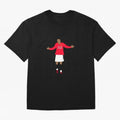 Cristiano Ronaldo Goal Celebration Illustration Oversized T-Shirt Bring World Football Passion into FIFA World Cup 2026 Spirit, Connected to Germany, Mbappe, Fan Favorite Moments, National Team Passion, Big Match Drama and Soccer History; Created