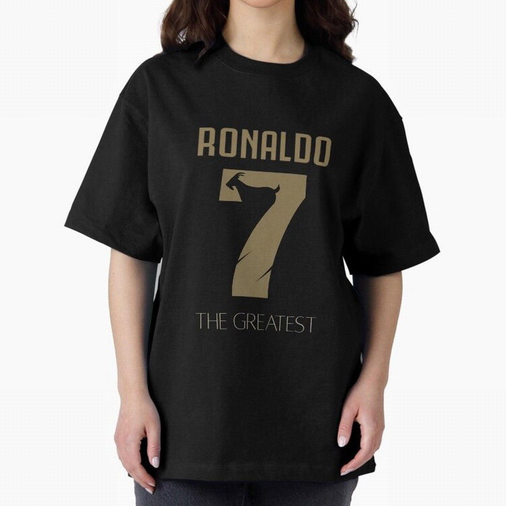 Cristiano Ronaldo Oversized T-Shirt Carry the Colors and Pride of FIFA World Cup 2026 USA Canada Mexico Spirit, Inspired by Brazil, Portugal and Argentina, Mbappe, Soccer Culture, Superstar Moments, National Team Dreams and Competitive Fire; Great