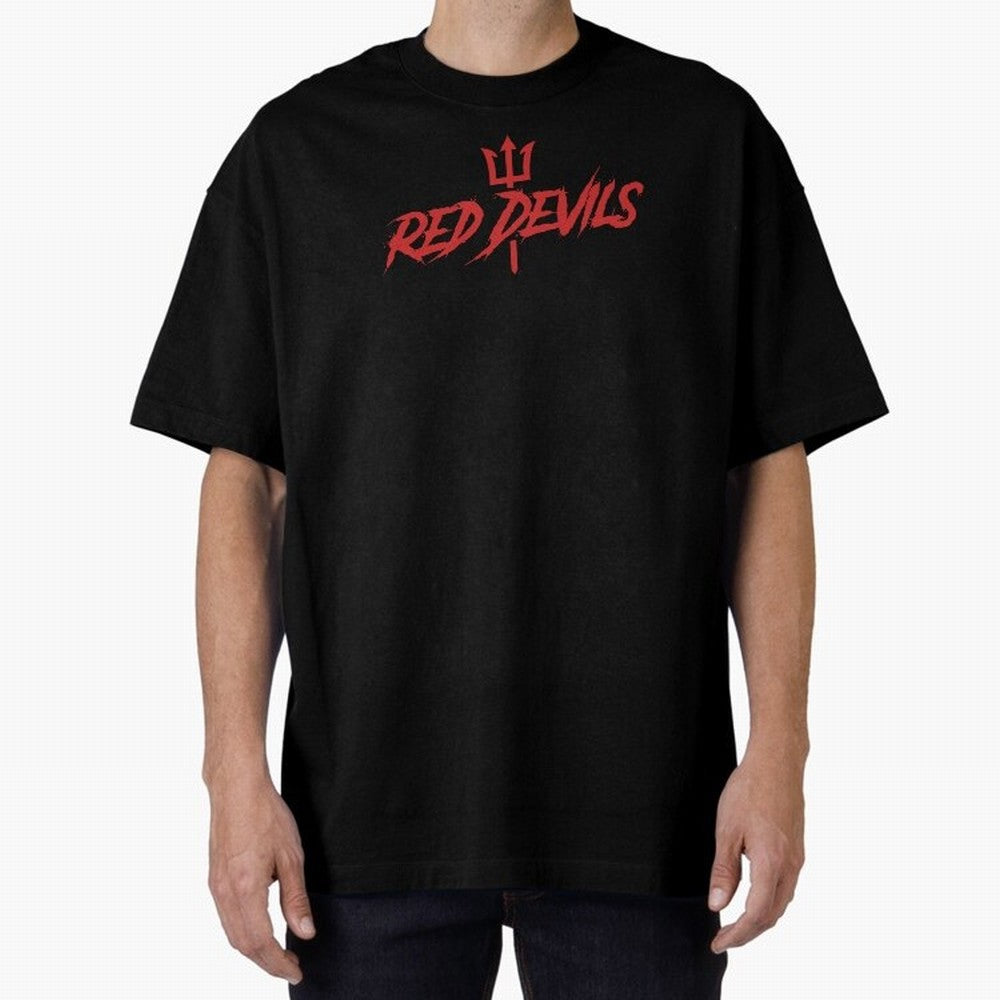 Red Devils Oversized T-Shirt Unlock Match Day Hype around FIFA World Cup 2026, Cristiano Ronaldo, Haaland and CR7, Argentina and Brazil, Classic Soccer Heritage, Championship Pressure, Fan Loyalty and International Pride; Created for Match Day