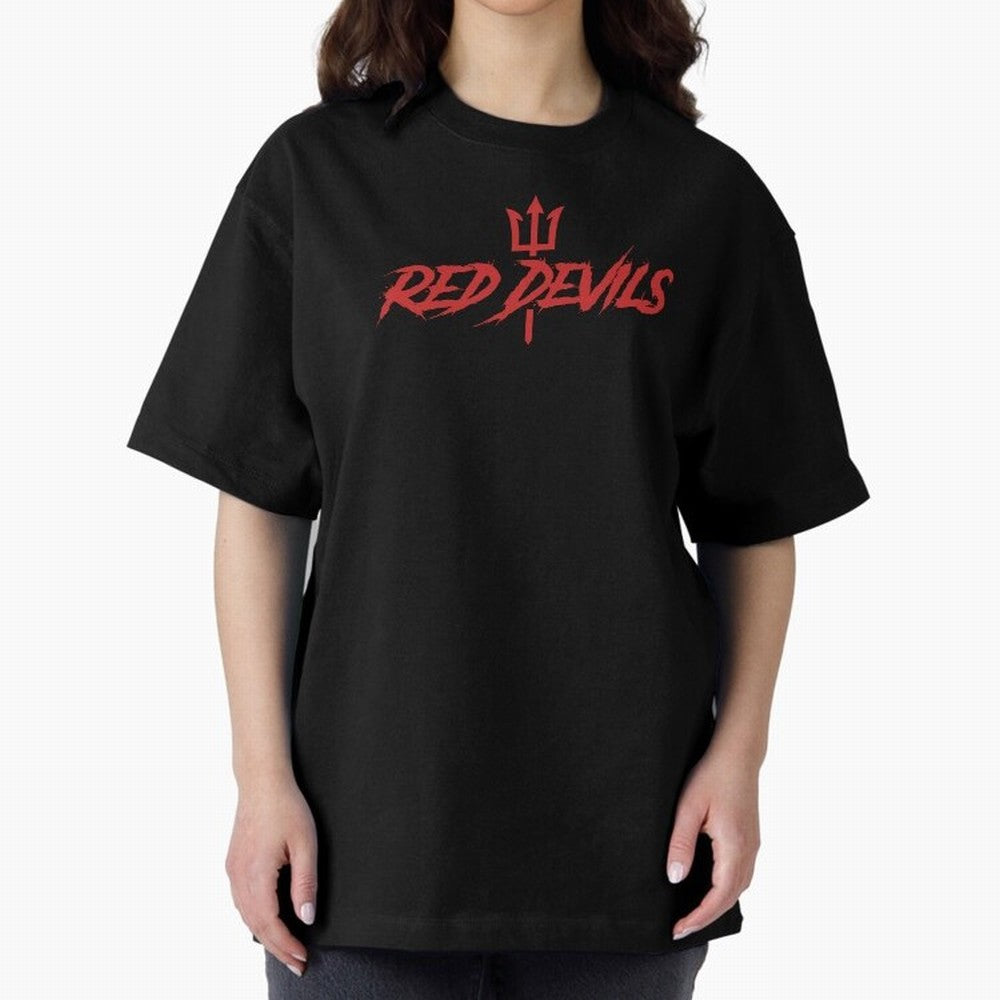 Red Devils Oversized T-Shirt Unlock Match Day Hype around FIFA World Cup 2026, Cristiano Ronaldo, Haaland and CR7, Argentina and Brazil, Classic Soccer Heritage, Championship Pressure, Fan Loyalty and International Pride; Created for Match Day