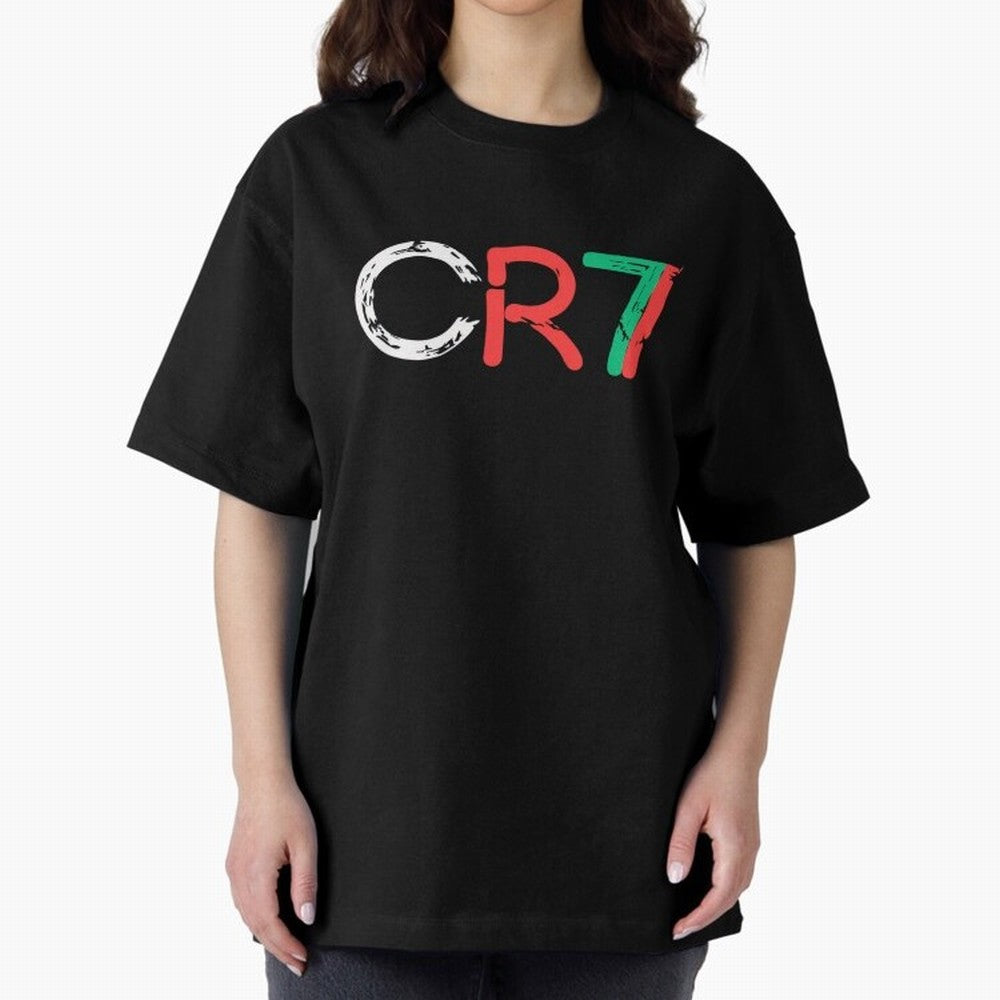 CR7 Portugal Colors Poster For Football Fans, Gift For Soccer Lovers Oversized T-Shirt Embrace Match Day Hype around FIFA World Cup 2026, Neymar, Haaland and Cristiano Ronaldo, Spain, Fan Favorite Moments, National Team Passion, Big Match Drama and