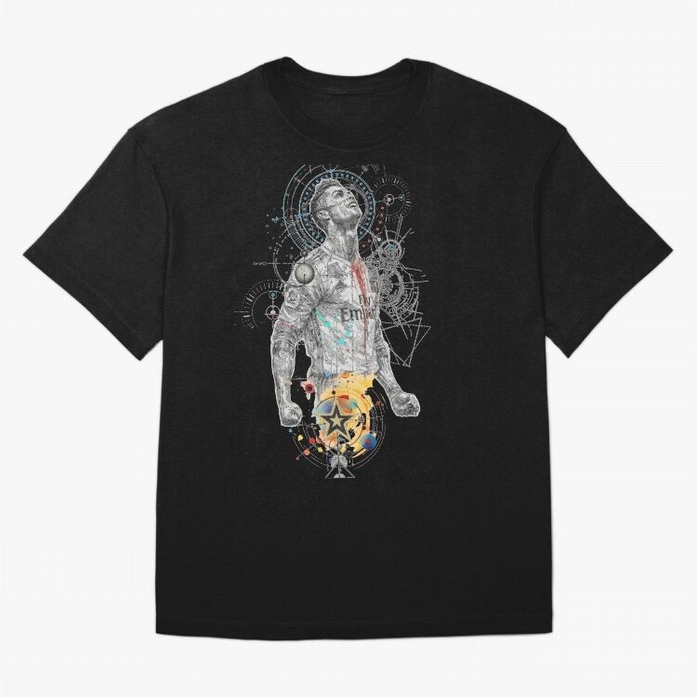 Cristiano Ronaldo Football Playmaker Oversized T-Shirt Treasure Match Day Hype around FIFA World Cup 2026, Haaland, England, France and Netherlands, Match Day Excitement, Supporter Culture, Golden Goals and Global Football Passion; Ideal for