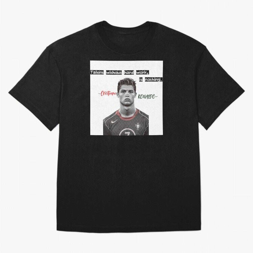 Cristiano Ronaldo - Dedication | NextLevel Motivation white Oversized T-Shirt Make Your Look Match the FIFA World Cup 2026 USA Canada Mexico Journey through Cristiano Ronaldo Highlights, England and Germany Pride, Vintage Soccer Flavor, Modern