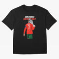 Cristiano Ronaldo Win Oversized T-Shirt Support Iconic Players in Global Football Passion for FIFA World Cup 2026, Celebrating Messi and Cristiano Ronaldo, Germany, Match Day Excitement, Supporter Culture, Golden Goals and Global Football Passion;
